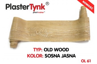 Elastyczna deska elewacyjna PLASTERTYNK Old Wood  " sosna jasna " OL 61  21x240cm
